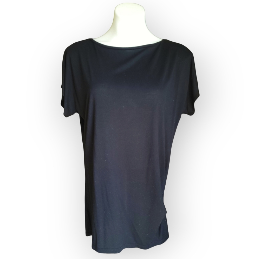 Ann Taylor Medium Black Short Sleeve Top